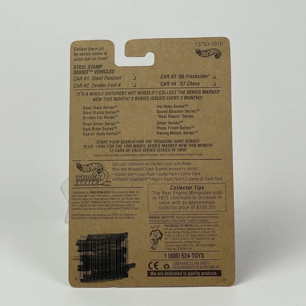 Hot Wheels 2 Pack Steel Stamp Series 56 Flashsider And Steel Passion 1994